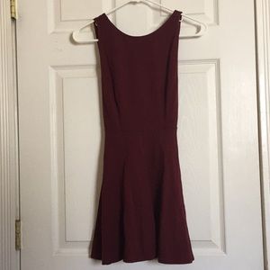 Opened back skater dress